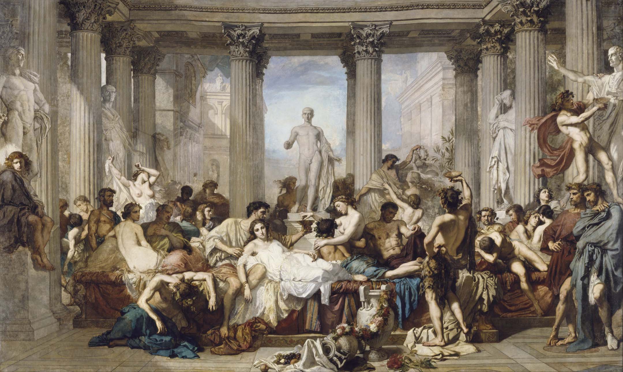  The wealthy Roman aristocrats, having appropriated much of the wealth of the Empire, live in decadent, luxurious paradise. [21]